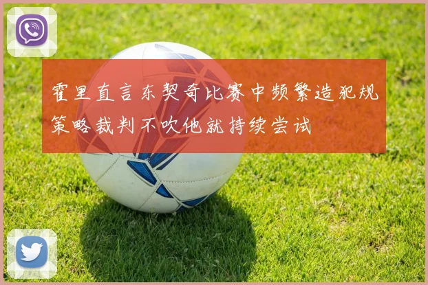 霍里直言东契奇比赛中频繁造犯规策略裁判不吹他就持续尝试
